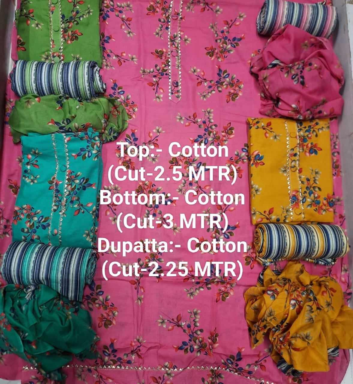 Destiny 3 Cotton Printed Casual Daily Wear Dress Material Collection